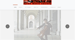 Desktop Screenshot of byronmusicsociety.com